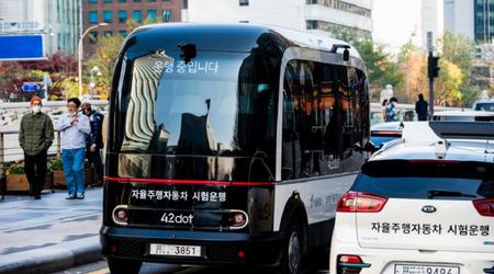 Corea del Sur lanza el primer servicio de transporte comercial de pasajeros con minibuses no tripulados