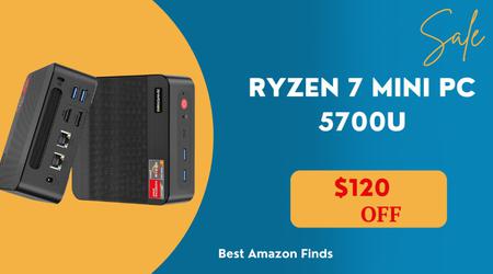 Ryzen 7 Mini PC 5700U with a $120 Discount!