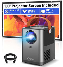Luxja Projectortas voor Miniprojector, Draagtas voor Projector Compatibel met APEMAN, ELEPHAS, QKK, DR.Q en Ondere Miniprojectoren en Accessoires, 23 CM x 19 CM x 10 CM, Zwart