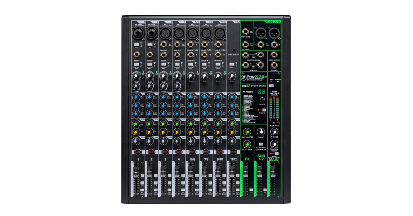 Mackie ProFX12v3 meilleur mixeur numérique pour home studio