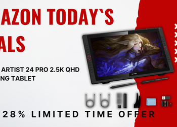 XPPen Artist 24 Pro 2.5K QHD Drawing Tablet – Now $250 Off!