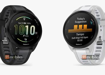 This is what the Garmin Forerunner 165 will look like: a sports smart watch with an AMOLED screen, up to 11 days of battery life and a price of 279 euros