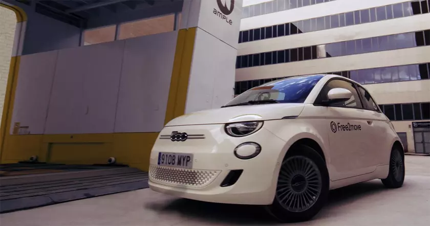 Fiat 500e: Совместимость с новыми станциями быстрой замены батарей Ample?