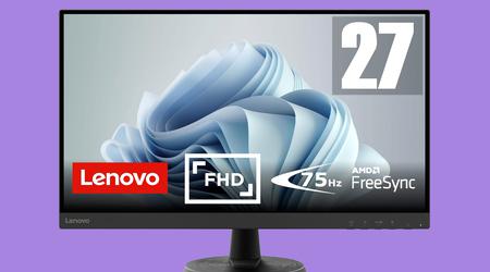 Lenovo D27-45 su Amazon: Monitor da 27 pollici con frequenza di aggiornamento di 75 Hz e sconto di 70 euro