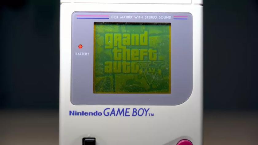 Grand Theft Auto 5 запущен на оригинальном Game Boy