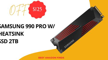 SAMSUNG 990 PRO w/ Heatsink SSD 2TB - Now $125 OFF - Prime Big Deal!