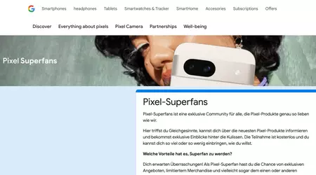 Програма Google Pixel Superfans доступна в Німеччині