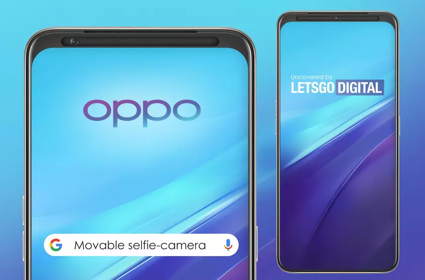 OPPO запатентовала смартфон с движущейся по горизонтали фронтальной камерой