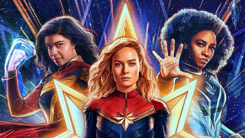 Опубликованы новые постеры с изображениями героев вселенной из "The Marvels", а так же свежий тизер к фильму