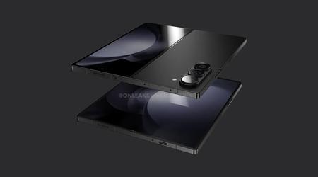De Samsung Galaxy Fold 6 mock-up toont een hoekig ontwerp dat lijkt op de Galaxy S Ultra en Galaxy Note modellen.
