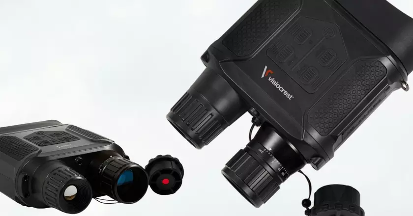 Lunettes de vision nocturne, zoom numérique 10x, jumelles de vision nocturne 7 niveaux infrarouge 4K FHD caméscope grand écran pour l'observation JG-20 pour le camping et la sécurité