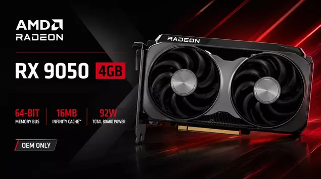 AMD's RX 9050 4GB: half the ...