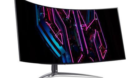 The Acer Predator X45 curved 3.4K gaming monitor with 240Hz frame rate goes on sale eight months after its announcement at a discounted price