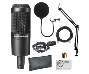Audio-Technica AT2035 microfono a condensatore cardioide in bundle
