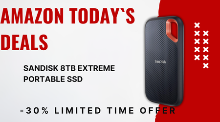 SanDisk 8TB Extreme Portable SSD Now $489.99 - Save $210!