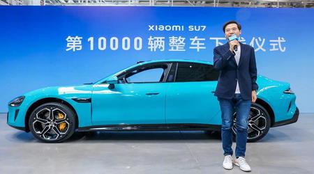 Xiaomi produceerde 10.000 SU7 elektrische auto's in slechts 32 dagen