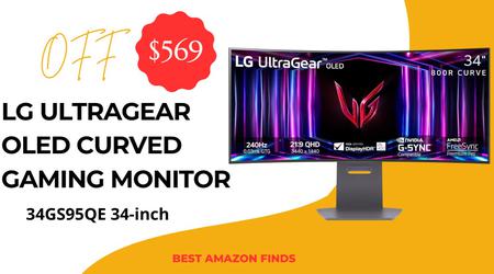 LG 34-inch Ultragear OLED Curved Gaming Monitor - $569 Off Now!