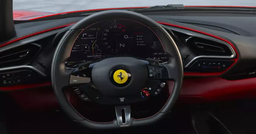 Ferrari 296 GTB: Революция управления с сенсорными кнопками на руле