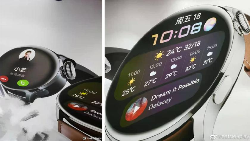 Смарт-часы Huawei Watch 3 показали на промо-рендерах за несколько дней до презентации