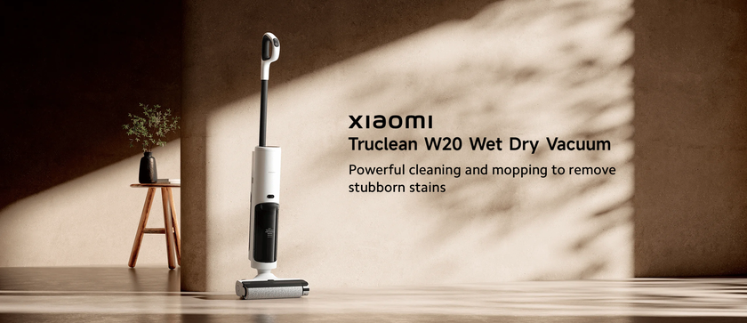 Xiaomi представила на глобальном рынке Truclean W20 Wet Dry Vacuum с функциями влажной уборки и самоочистки