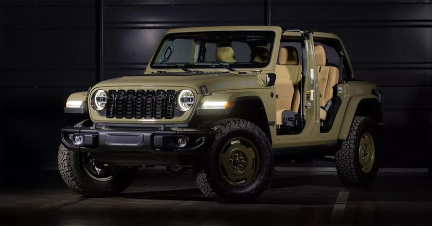 Wrangler 4xe Willys '41 Special Edition: Jeep выпустил современный внедорожник с гибридным двигателем в стиле военного Willys MB 1941 года