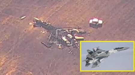 Il drone ucraino SHARK ha trovato un caccia russo Su-35S con un valore di esportazione di oltre 100 milioni di dollari che potrebbe essere stato abbattuto da fuoco amico.