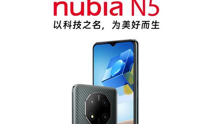 nubia N5 - UniSoC Tanggula T770, écran 90Hz et batterie 5000mAh pour 215$.