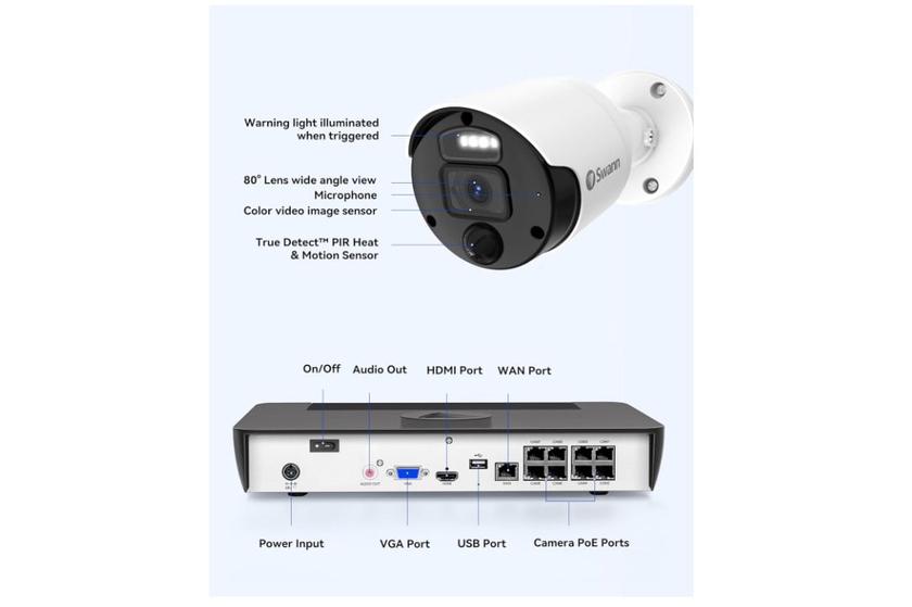 Swann 4K Master poe security camera system for home