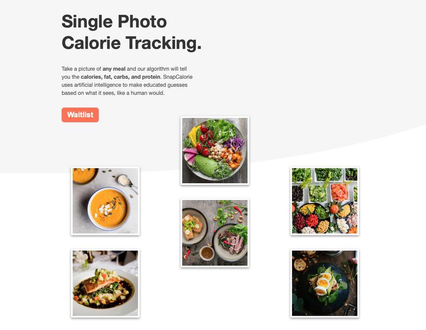SnapCalorie использует искусственный интеллект для оценки калорийности блюда по фотографии
