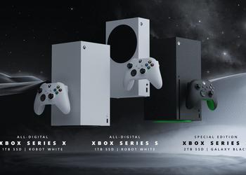 Microsoft показала сразу три новые версии Xbox: Xbox Series S и Xbox Series X на 1 TB в цвете Robot White, а также Xbox Series X на 2 TB