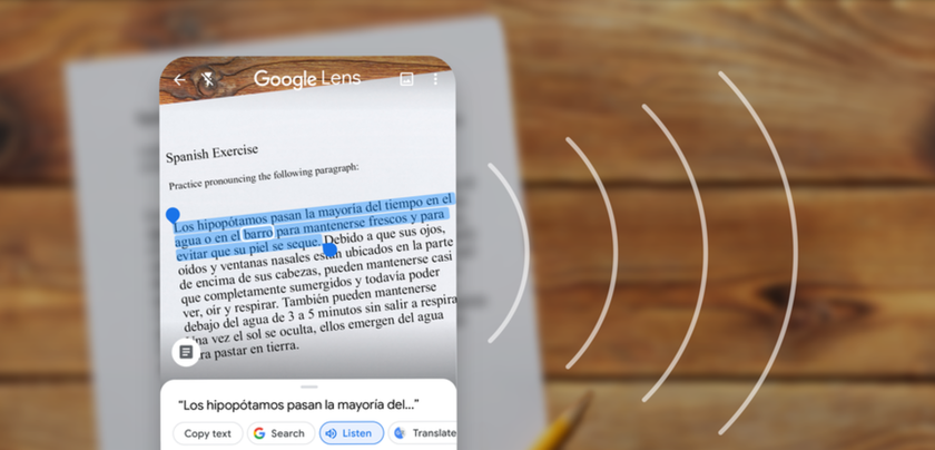 Новое обновление Google Lens: добавили функцию «Копировать на компьютер» и возможность проверять произношение слов на 100+ языках