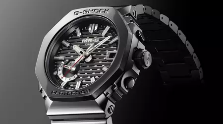 Casio G-Shock MR-G MRG-B2100R débutera en 2025 avec une lunette DLC, un bracelet Dura Soft et des accents dorés.