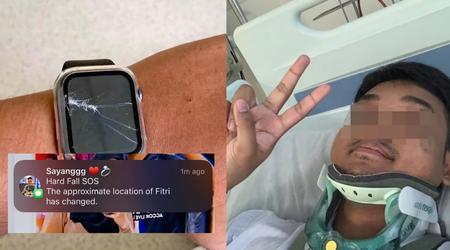 Apple Watch ruft einen Krankenwagen und kontaktiert die Freundin eines Motorradfahrers, der von einem Lkw angefahren wurde