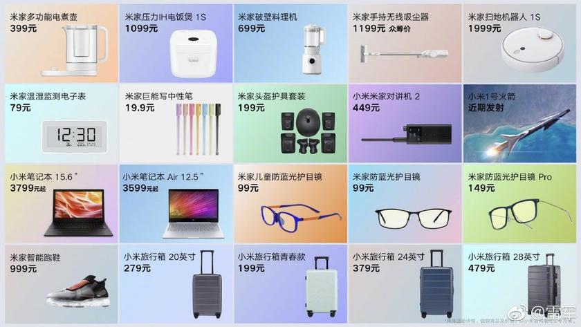 Xiaomi все-таки представила 20 продуктов за один день