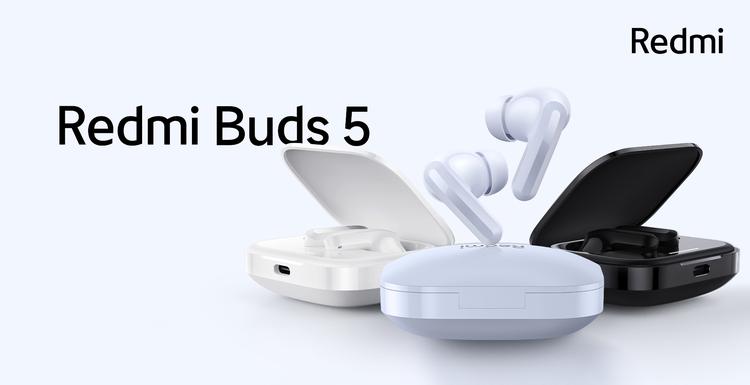 Redmi Buds 5: ANC, Bluetooth 5.3 и автономность до 40 часов за $27