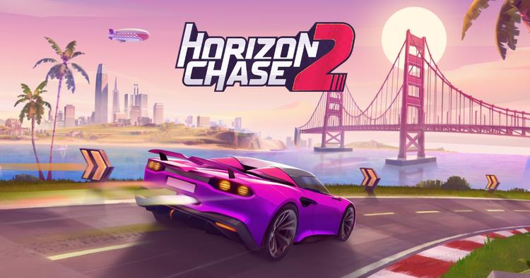 Bright arcade racing simulator Horizon Chase ...