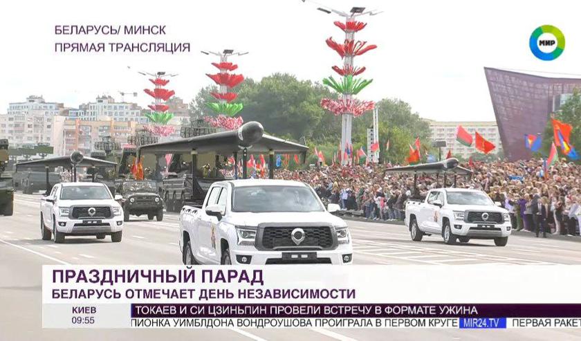 Беларусь на параде продемонстрировала иранские Shahed на китайских автомобилях 