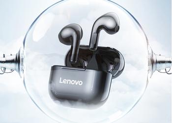 Lenovo LP40: полностью беспроводные вкладыши с защитой IPX5, портом USB-C и автономностью до 20 часов за $12