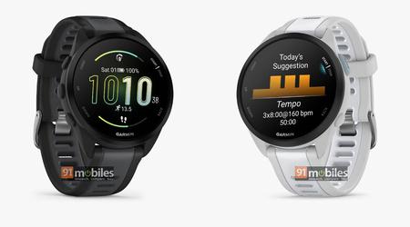 This is what the Garmin Forerunner 165 will look like: a sports smart watch with an AMOLED screen, up to 11 days of battery life and a price of 279 euros