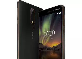 Nokia 6.1 smartphone: an international version of the midrange with 3 GB of RAM