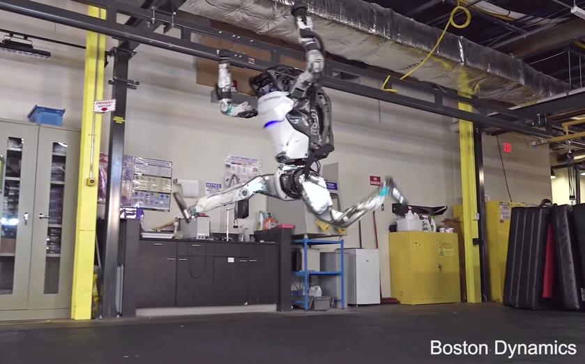 Робот Атлас от Boston Dynamics теперь может в гимнастику