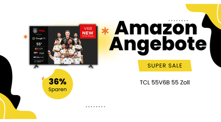 TCL 55V6B 55 Zoll 4K Fernseher – Satte 171€ Ersparnis!