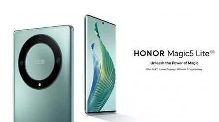 Le Honor Magic 5 Lite fait ses débuts en Europe : écran AMOLED 120 Hz, puce Snapdragon 695 et batterie 5100 mAh pour 379 €.