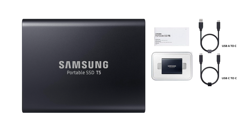 SAMSUNG T5 mejor ssd portátil para edición de video