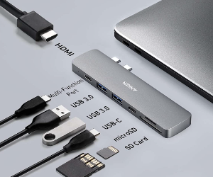 Répartiteur USB, Hub USB 7 Ports Robuste En Alliage D'aluminium 5 Gbps Pour  Bureau Pour Ordinateur