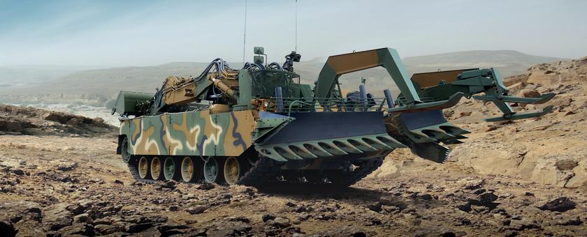 Южная Корея передаст ВСУ бронированные машины для разминирования территории K600 Rhino, они созданы на базе танка K1A1