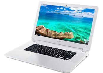 Acer Chromebook 15: первый 15.6-дюймовый хромбук с процессором Broadwell