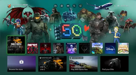 Microsoft has released an anniversary dynamic theme for Xbox Series S/X featuring characters from its iconic games
