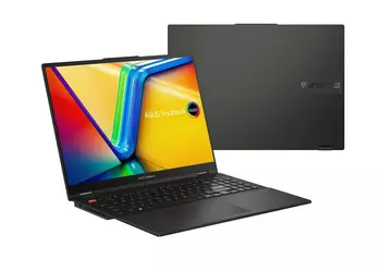 ASUS представила Vivobook S 16 Flip OLED: ноутбук с процессором Intel 13-го поколения, экраном на 120 Гц, WiFi 6E и батареей на 70 Втч