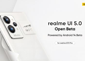 realme GT 2 Pro получил бета-версию Android 14 с оболочкой realme UI 5.0